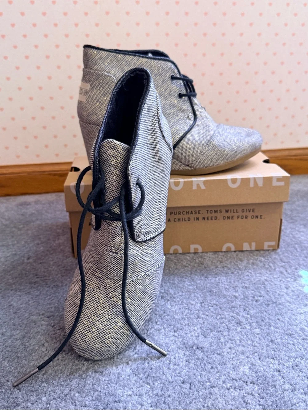 Toms wedge ankle